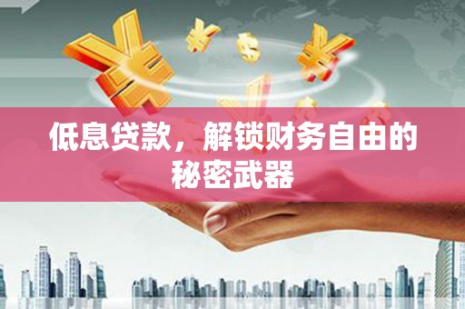 五台低息贷款，解锁财务自由的秘密武器