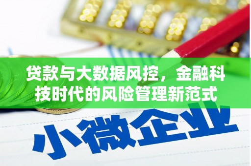 五台贷款与大数据风控，金融科技时代的风险管理新范式