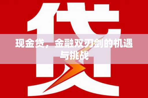 五台现金贷，金融双刃剑的机遇与挑战