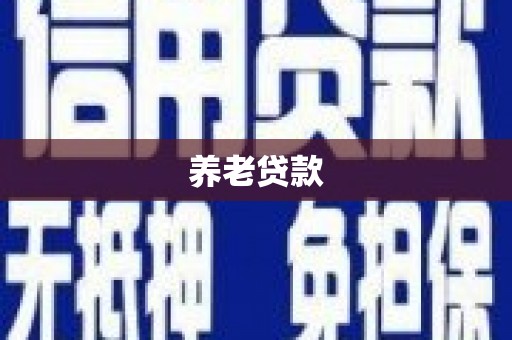 五台养老贷款