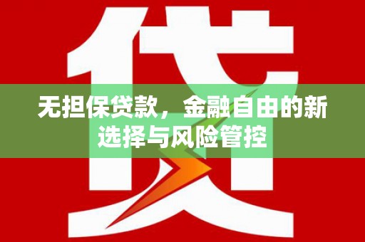 五台无担保贷款，金融自由的新选择与风险管控