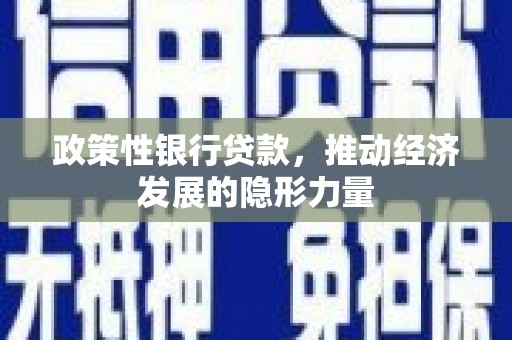 五台政策性银行贷款，推动经济发展的隐形力量