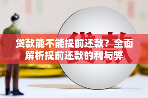 五台贷款能不能提前还款？全面解析提前还款的利与弊