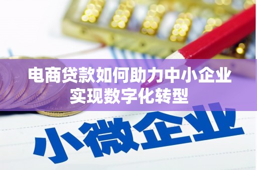 五台电商贷款如何助力中小企业实现数字化转型
