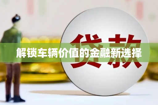 五台解锁车辆价值的金融新选择