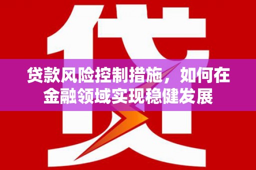 五台贷款风险控制措施，如何在金融领域实现稳健发展