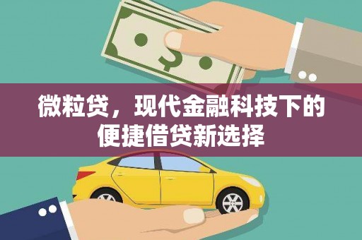 五台微粒贷，现代金融科技下的便捷借贷新选择