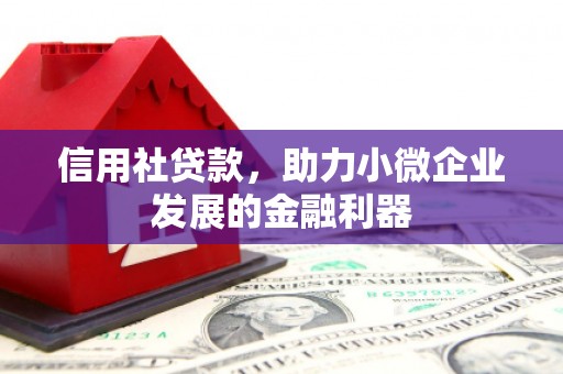 五台信用社贷款，助力小微企业发展的金融利器