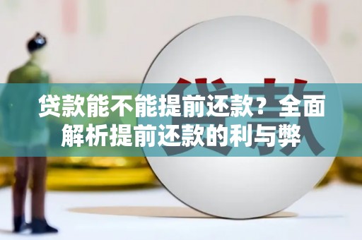 五台贷款能不能提前还款？全面解析提前还款的利与弊