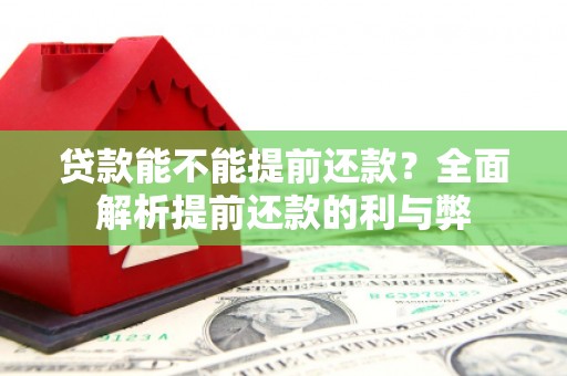 五台贷款能不能提前还款？全面解析提前还款的利与弊