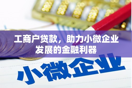 五台工商户贷款，助力小微企业发展的金融利器