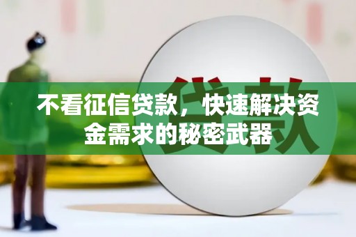 五台不看征信贷款，快速解决资金需求的秘密武器