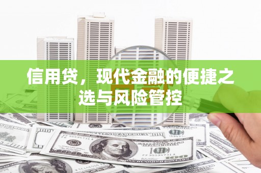 五台信用贷，现代金融的便捷之选与风险管控