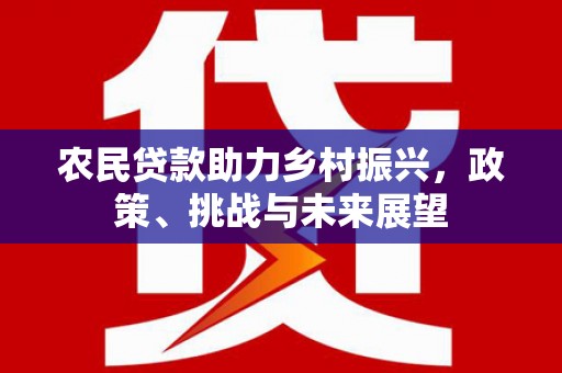 五台农民贷款助力乡村振兴，政策、挑战与未来展望