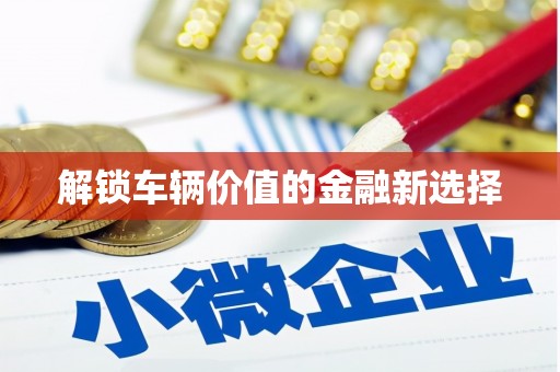 五台解锁车辆价值的金融新选择